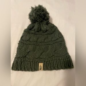 Green women’s the north face beanie winter Christmas hat knit